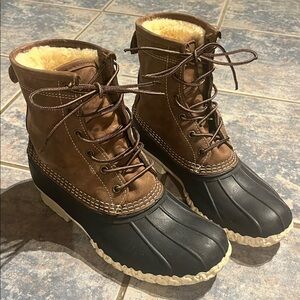 LL Bean Boots, 8" Limited Edition Shearling-Lined Insulated